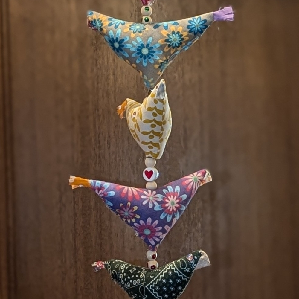 Colorful Hanging Bird Decor